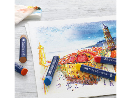 FABER-CASTELL Pastel à l'huile STUDIO QUALITY, étui de 12