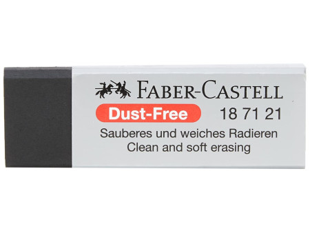 FABER-CASTELL Gomme en plastique DUST-FREE, noir