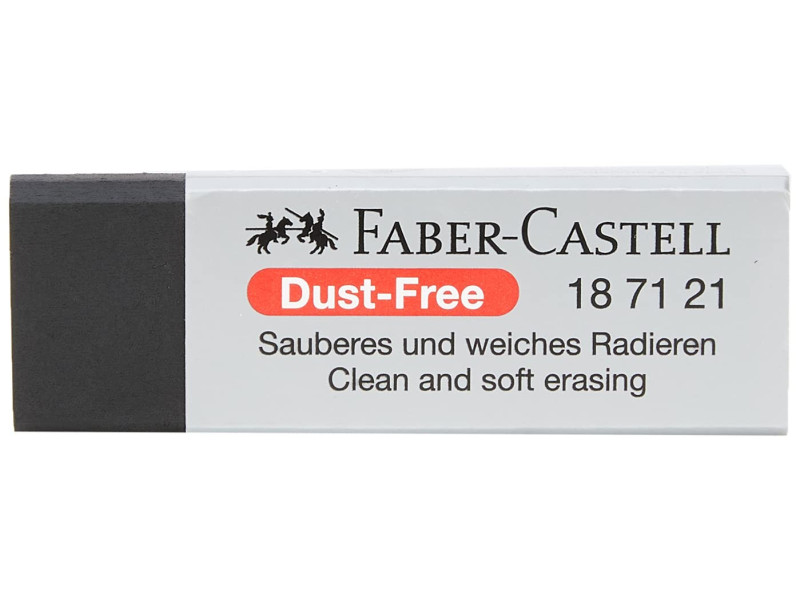 FABER-CASTELL Gomme en plastique DUST-FREE, noir