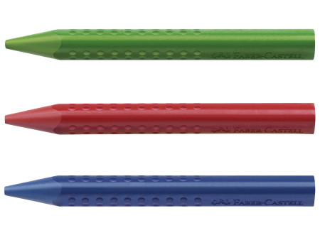 FABER-CASTELL Craies effacables JUMBO, étui carton de 12
