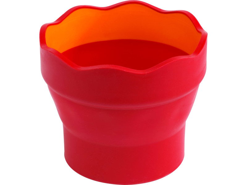 FABER-CASTELL Gobelet CLIC & GO, rouge