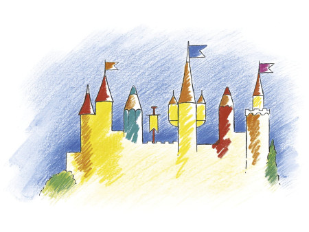 FABER-CASTELL Crayons de couleur CASTLE, étui métal de 24