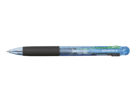 TOMBOW Stylo à bille 4 couleurs Reporter4, bleu-transparent