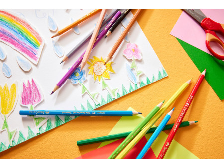 FABER-CASTELL Crayons de couleur CASTLE, étui de 48