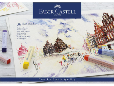FABER-CASTELL Pastel tendre STUDIO QUALITY, étui de 36