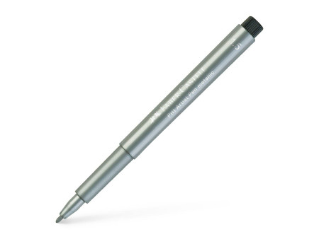FABER-CASTELL Feutre PITT artist pen, argent