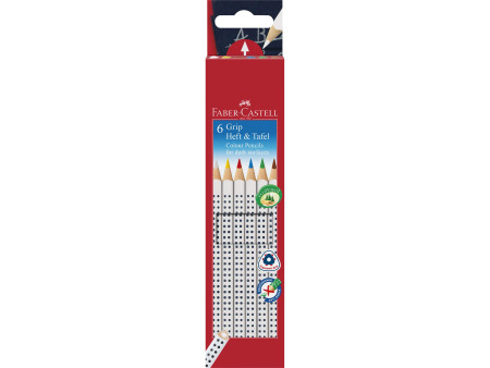 FABER-CASTELL Crayon pour cahier et tableau GRIP, étui