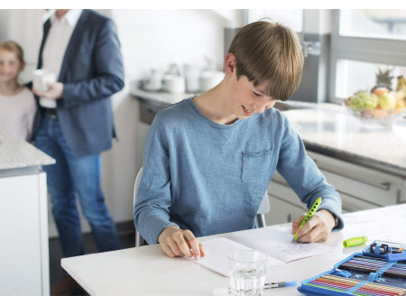FABER-CASTELL Stylo plume éducatif Scribolino, mûre