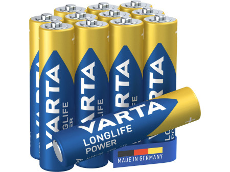 VARTA Pile alcaline Longlife Power, micro (AAA), pack éco