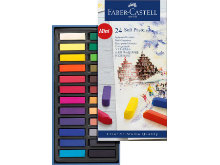 FABER-CASTELL Pastel tendre CREATIVE STUDIO, étui de 24