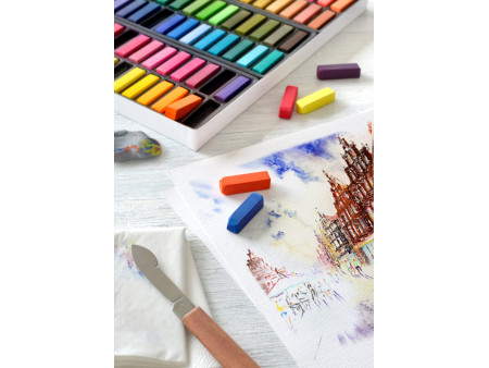 FABER-CASTELL Pastel tendre CREATIVE STUDIO, étui de 24