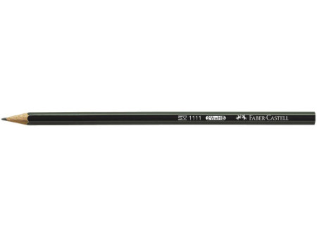 FABER-CASTELL Crayon 1111, hexagonal, degré de dureté: HB