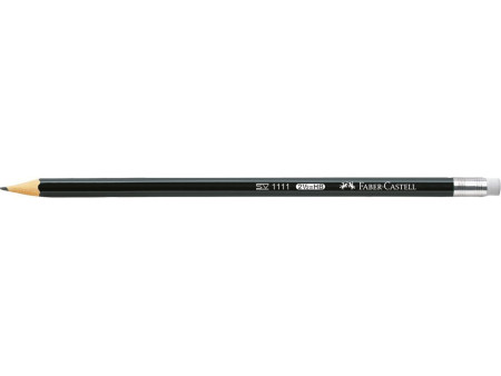 FABER-CASTELL Crayon 1111, hexagonal, degré de dureté: HB