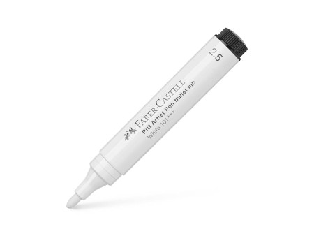 FABER-CASTELL Feutre PITT artist pen, blanc
