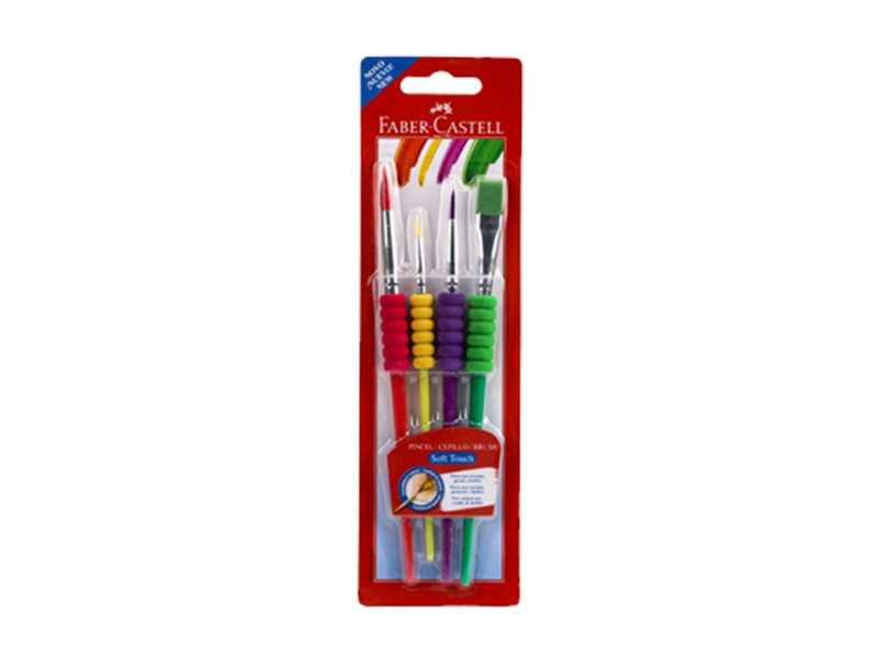 FABER-CASTELL Kit de pinceau à poils synthétiques