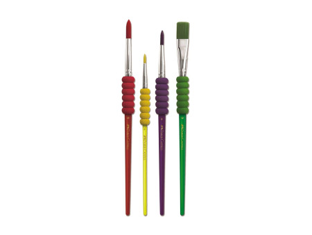 FABER-CASTELL Kit de pinceau à poils synthétiques