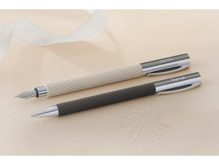 FABER-CASTELL Stylo à bille Ambition OpArt Black Sand