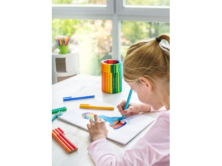 FABER-CASTELL Stylo feutre CONNECTOR PEN, coffret de 60