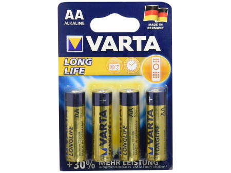 VARTA Pile alcaline Longlife, Mignon (AA/LR6)