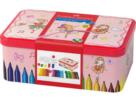 FABER-CASTELL Feutres CONNECTOR PEN, boîte ballerine de 33