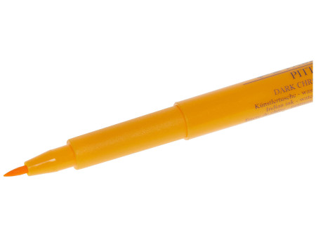 FABER-CASTELL Feutre PITT artist pen, jaune de chrome foncé