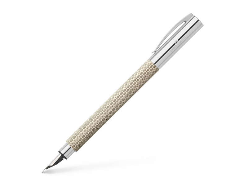 FABER-CASTELL Stylo plume Ambition OpArt White Sand