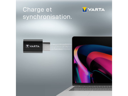 VARTA Adaptateur - micro-USB vers USB 3.1 type C