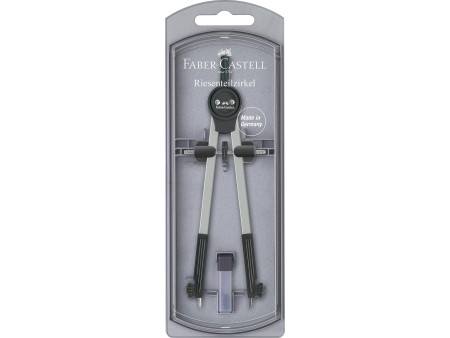 FABER-CASTELL Grand compas, argent / noir
