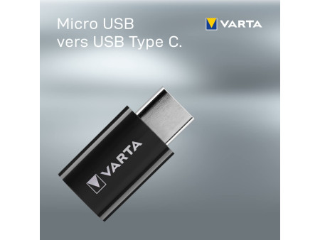 VARTA Adaptateur - micro-USB vers USB 3.1 type C