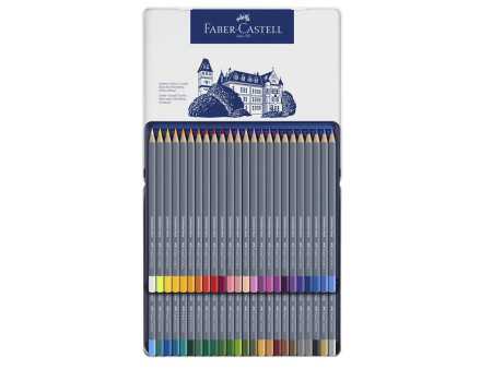 FABER-CASTELL Crayons de couleur aquarellables GOLDFABER