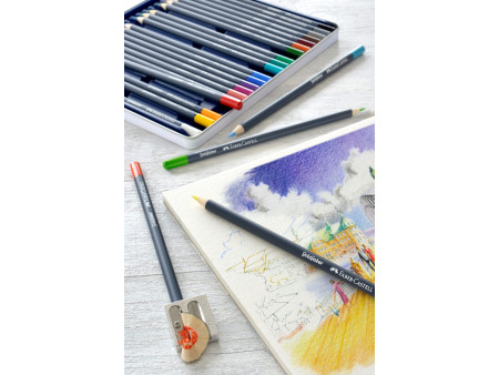 FABER-CASTELL Crayons de couleur GOLDFABER, étui en métal