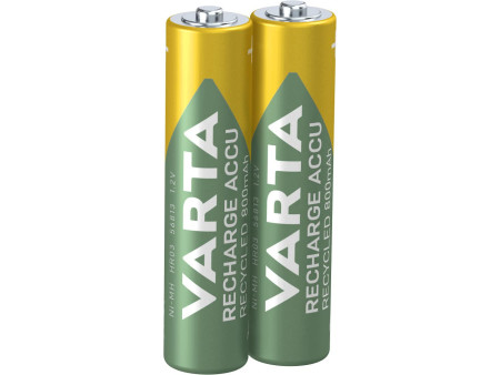 VARTA Pile NiMH 'RECHARGE ACCU Recycled', Micro AAA, 800 mAh