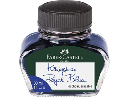 FABER-CASTELL Flacon d'encre, contenu: 30 ml, bleu roy