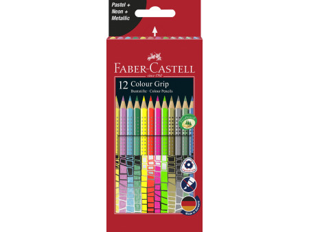 FABER-CASTELL Crayon de couleur triangulaire Colour GRIP