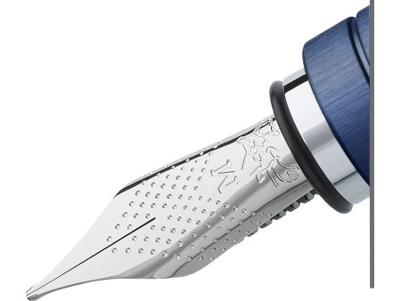 FABER-CASTELL Stylo plume Essentio Aluminium, bleu, F
