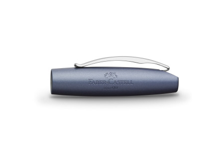 FABER-CASTELL Stylo plume Essentio Aluminium, bleu, B