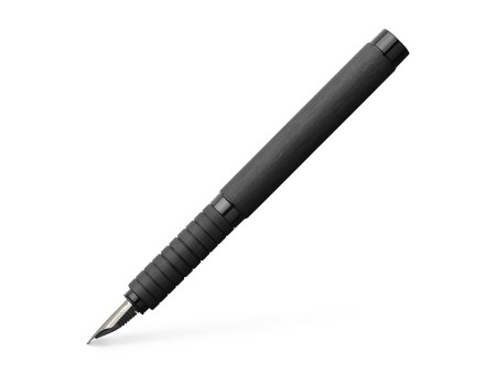 FABER-CASTELL Stylo plume Essentio Aluminium, noir, F