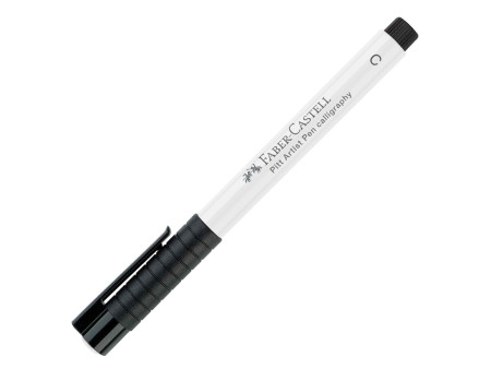 FABER-CASTELL Feutre PITT artist pen, blanc