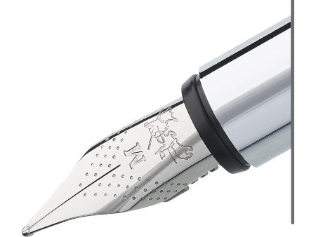 FABER-CASTELL Stylo plume NEO Slim acier inox, brillant, M