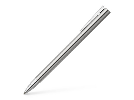 FABER-CASTELL Stylo roller NEO Slim acier inox, brillant