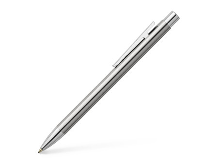 FABER-CASTELL Stylo à bille NEO Slim, acier inox, brillant