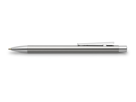 FABER-CASTELL Stylo à bille NEO Slim, acier inox, brillant