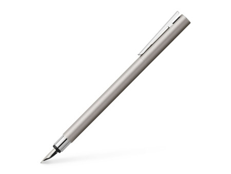 FABER-CASTELL Stylo plume NEO Slim acier inox, mat, EF