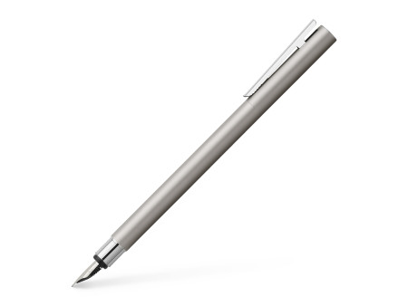 FABER-CASTELL Stylo plume NEO Slim acier inox, mat, B