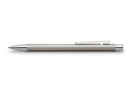 FABER-CASTELL Stylo à bille NEO Slim acier inoxydable, mat