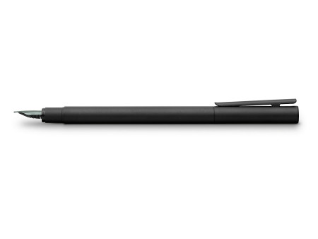 FABER-CASTELL Stylo plume NEO Slim métal, noir, B