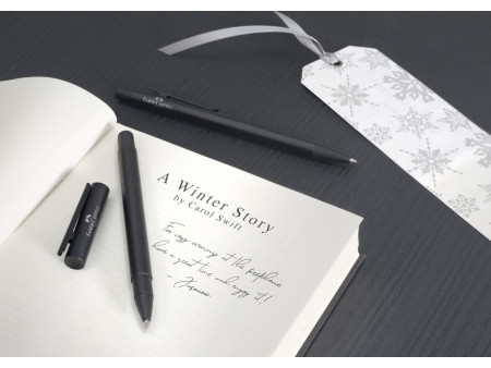 FABER-CASTELL Stylo roller NEO Slim métal, noir