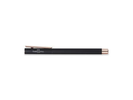 FABER-CASTELL Stylo plume NEO Slim métal, noir/rose, EF