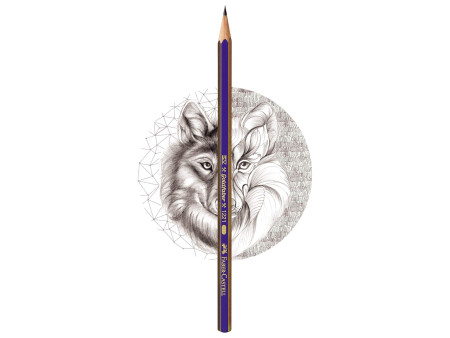 FABER-CASTELL Crayon graphite GOLDFABER, hexagonal, degré de