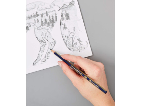 FABER-CASTELL Crayon graphite GOLDFABER, hexagonal, degré de